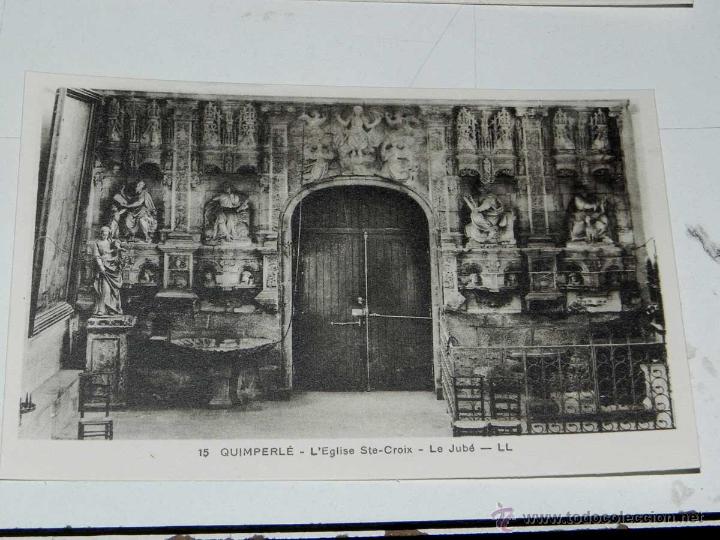 Cartoline: ANTIQUE CARTE POSTALE - FRANCE - QUIMPERLE - L,EGLISE STE-CROIX - LE JUBE - LL. - 15 - NE CIRCULENT
