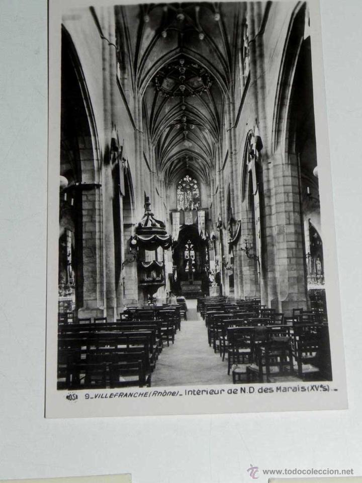 Cartoline: ANTIQUE CARTE POSTALE - FRANCE - RHONE - INTERIEUR DE N.D. DES MARAIS - ROSE - 9 - NE CIRCULENT PAS