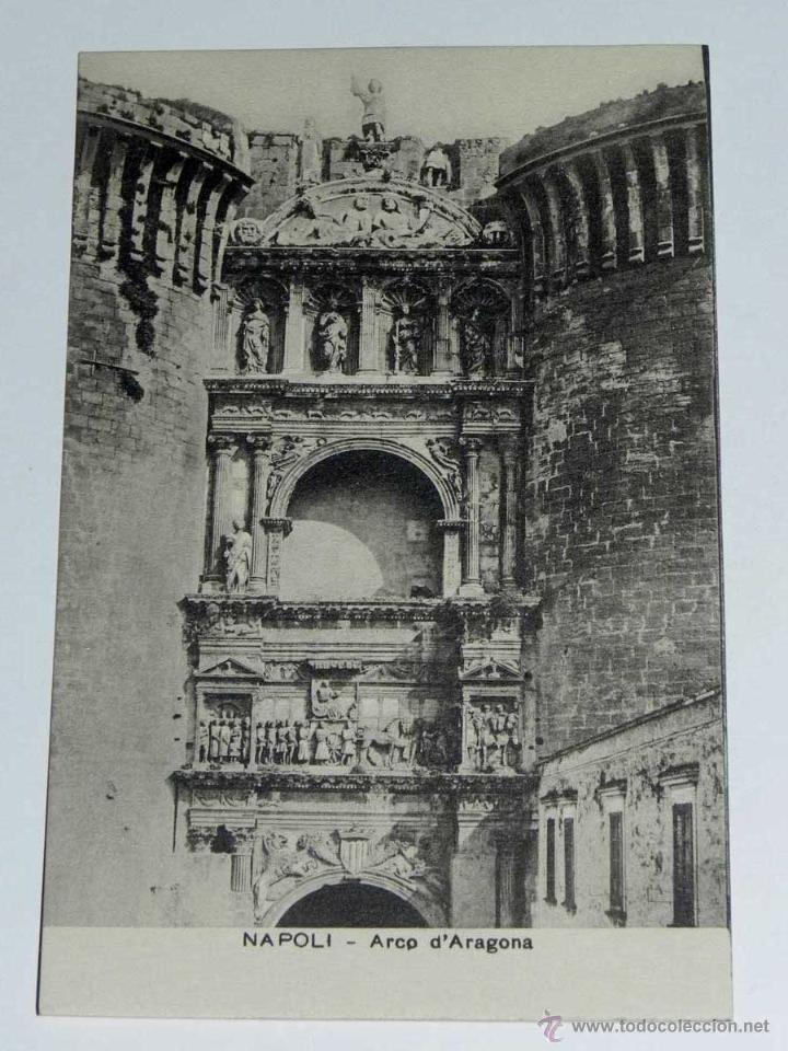 Postales: VECCHIA CARTOLINA POSTALE - ITALIA - NAPOLI - ARCO D,ARAGONA - RAGOZINO - 23038 - NON CIRCOLARE