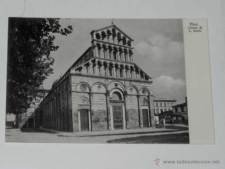 Postcards: VECCHIA CARTOLINA POSTALE - ITALIA - PISA - CHIESA DI S. PAOLO - G. BARSANTI E FIGLI - NON CIRCOLARE