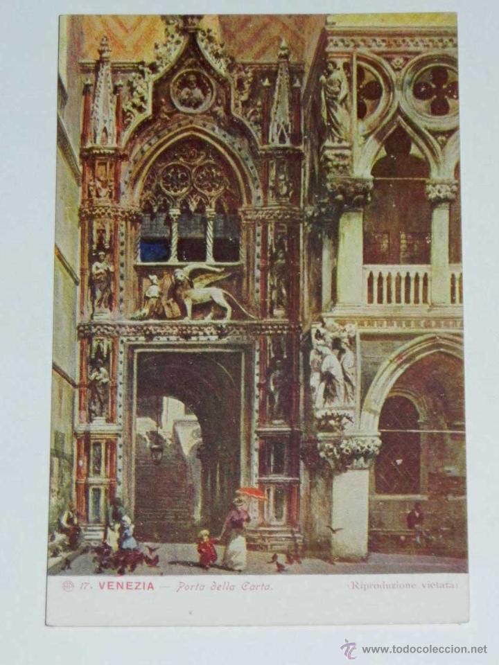 Cartoline: VECCHIA CARTOLINA FOTO POSTALE - ITALIA - VENEZIA - PORTA DELLA GARTA - REPRODUZIONE VIETATA - AP -