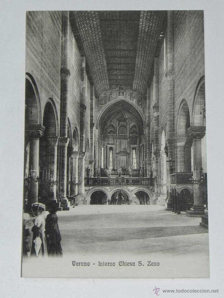 Postais: VECCHIA CARTOLINA POSTALE - ITALIA - VERONA - INTERNO CHIESA S. ZENO - ALTEROCA - 5718 - NON CIRCOLA