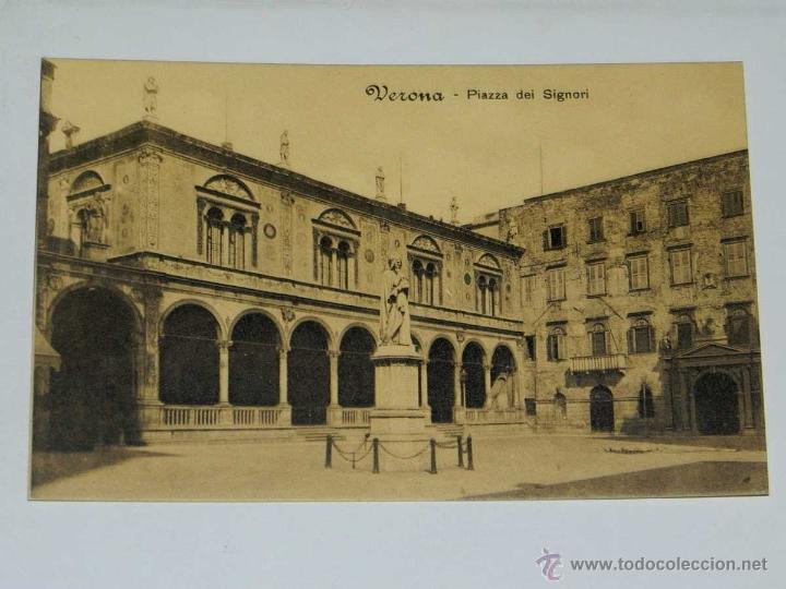 Postcards: VECCHIA CARTOLINA POSTALE - ITALIA - VERONA - PIAZZA DEI SIGNORI - O. ONESTINGHEL - NON CIRCOLARE