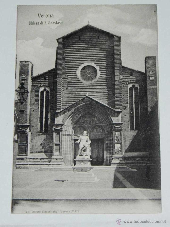 Postcards: VECCHIA CARTOLINA POSTALE - ITALIA - VERONA - CHIESA DI S. ANASTASIA - ORESTE ONESTINGHEL - 23478 -