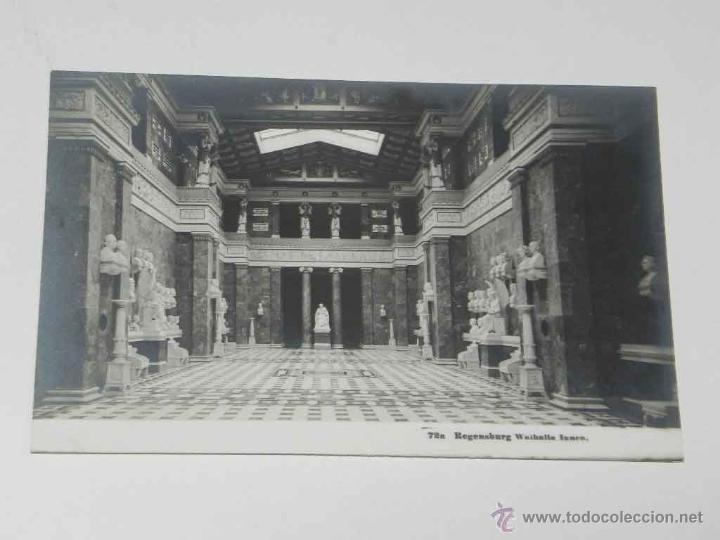 Postais: ANTIQUE PHOTO POSTCARD - DEUTSCHLAND - REGENSBURG - WALHALLA INNEN - M. LAIFLE &amp; CO. - NON CIRCU