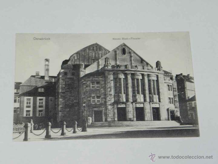 Postais: ANTIQUE POSTCARD - DEUTSCHLAND - OSNABRUCK - NEUES STADT-THEATER - F. EYFRIEDT - 9872 - NON CIRCULAT