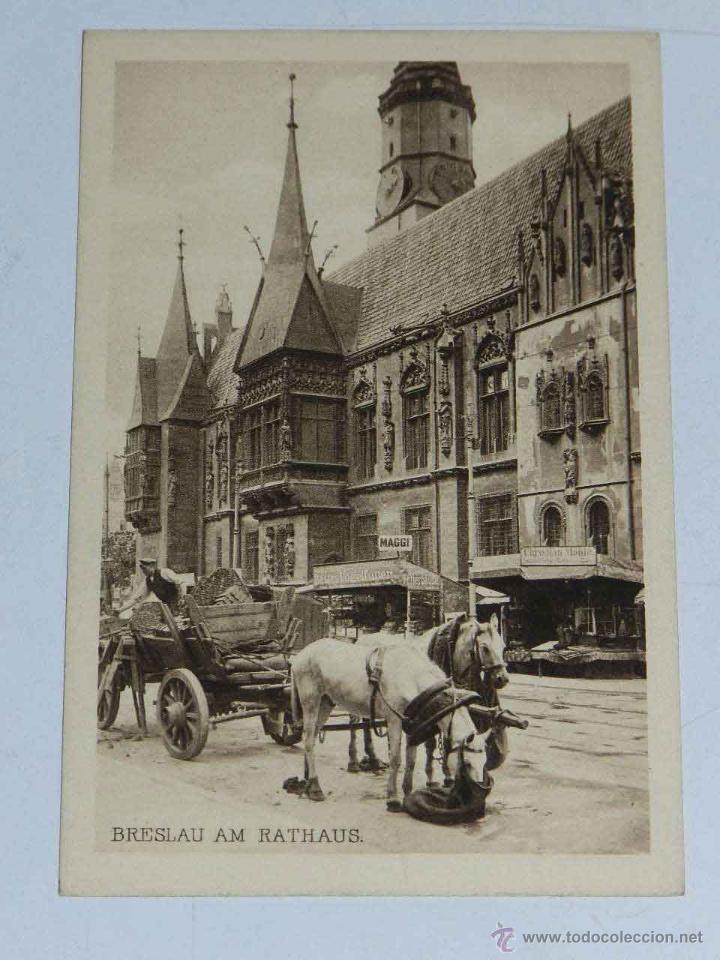 Postais: ANTIQUE POSTCARD - DEUTSCHLAND - BRESLAU - RATHAUS - FEDOR GRUNTHAL - 136 - NON CIRCULATE