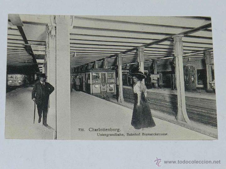 Postais: ANTIQUE POSTCARD - DEUTSCHLAND - BERLIN - UNTERGRUNDBAHN - BAHNHOF BISMARCKSTRASSE - BERL. PHOTOTYP
