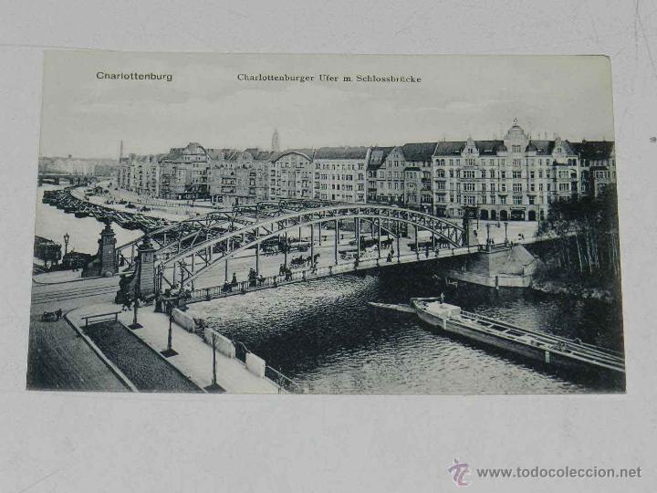 Postkarten: ANTIQUE POSTCARD - DEUTSCHLAND - BERLIN - CHARLOTTENBURGER UFER M.SCHLOSSBRUCKE - J. GOLDINER - NON