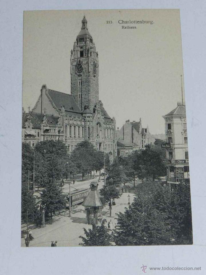 Postales: ANTIQUE POSTCARD - DEUTSCHLAND - BERLIN - CHARLOTTENBURG - RATHAUS - BERL PHOTOTYP. INST. ROB. PRAGE