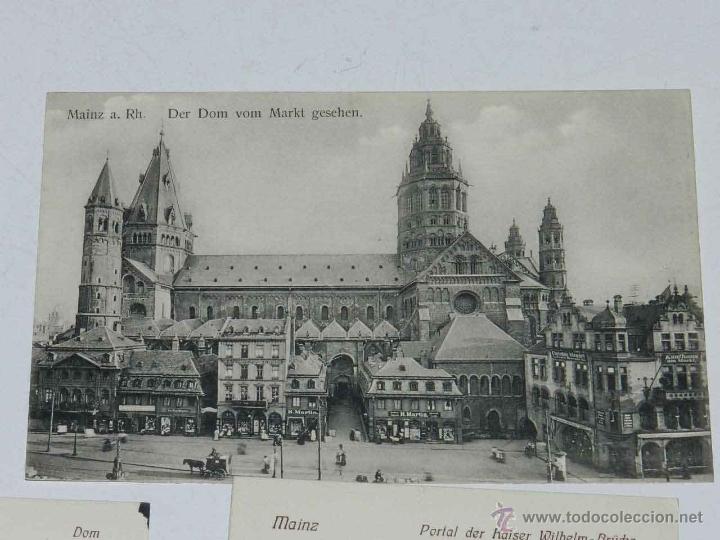 Postales: ANTIQUE POSTCARD - DEUTSCHLAND - MAINZ - DER DOM VOM MARKT GESEHEN - LEITERMANN &amp; JAGER - IX 114