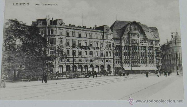 Cartes Postales: ANTIQUE POSTCARD - DEUTSCHLAND - LEIPZIG - AM THEATERPLATZ - LOUIS GIASER - 13784 - NON CIRCULATE