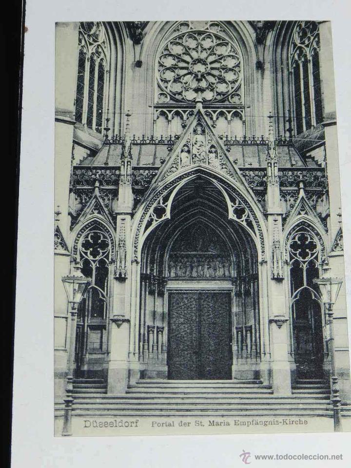 Cartes Postales: ANTIQUE POSTCARD - DEUTSCHLAND - DUSSELDORF - PORTAL DER ST. MARIA EMPFANGNIS-KIRCHE - F.E.D. - 8511