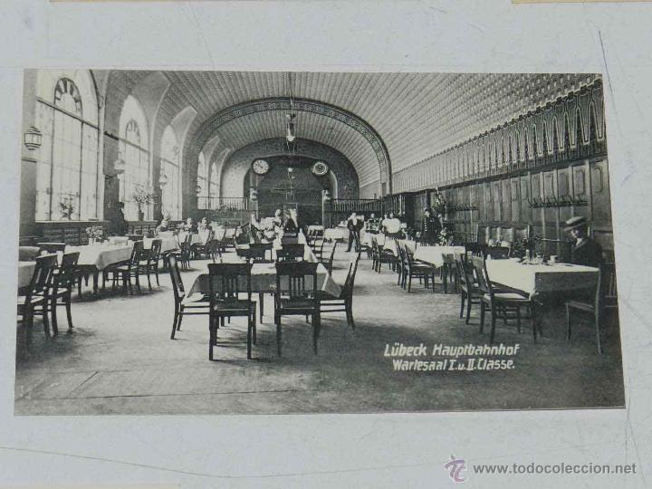 Cartes Postales: ANTIQUE POSTCARD - DEUTSCHLAND - LUBECK - HAUPTBAHNHOF WARTESAAL - FRIEDRICH WESSEL - NON CIRCULATE