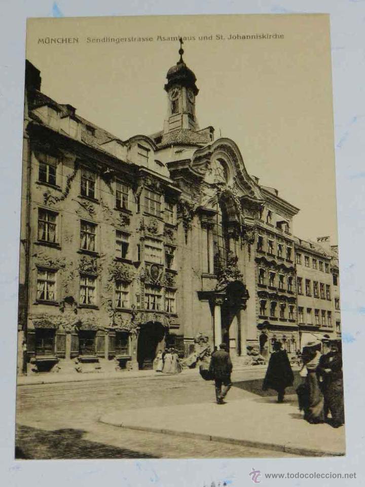 Postales: ANTIQUE POSTCARD - DEUTSCHLAND - MUNCHEN - SENDLINGERSTRASSE ASAMBAUS UND ST. JOHANNISKIRCHE - W.H.D