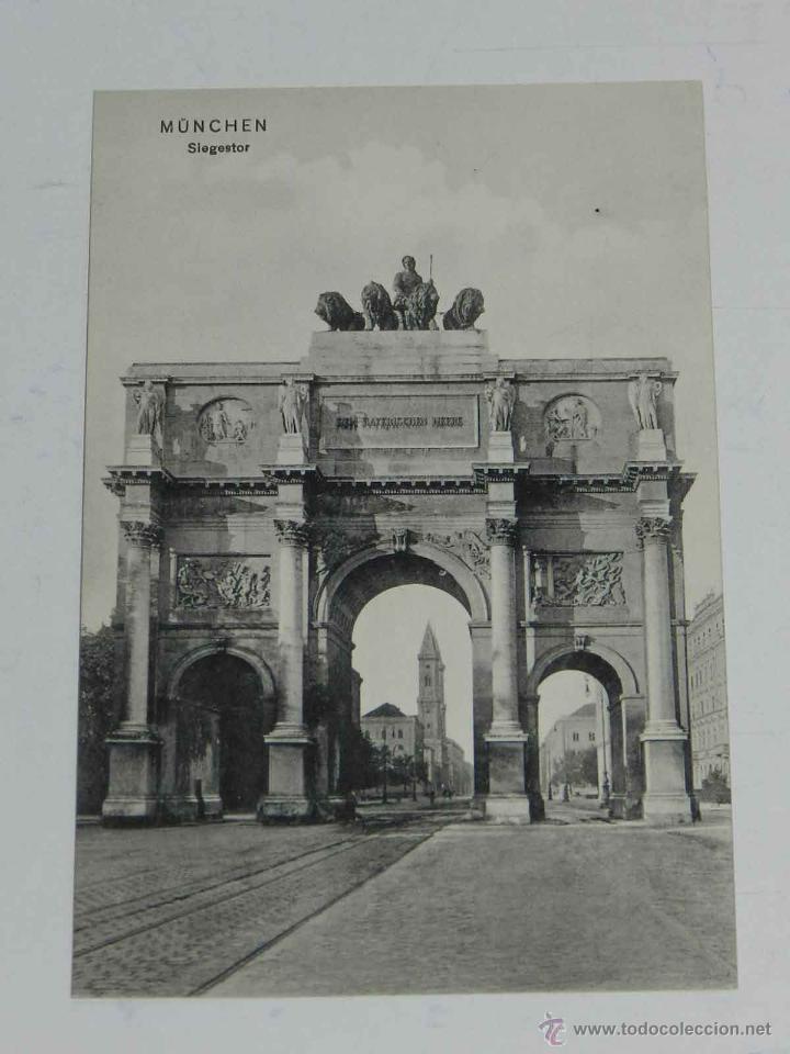 Postales: ANTIQUE POSTCARD - DEUTSCHLAND - MUNCHEN - SIEGESTOR - KARL BECK - 2 - NON CIRCULATE