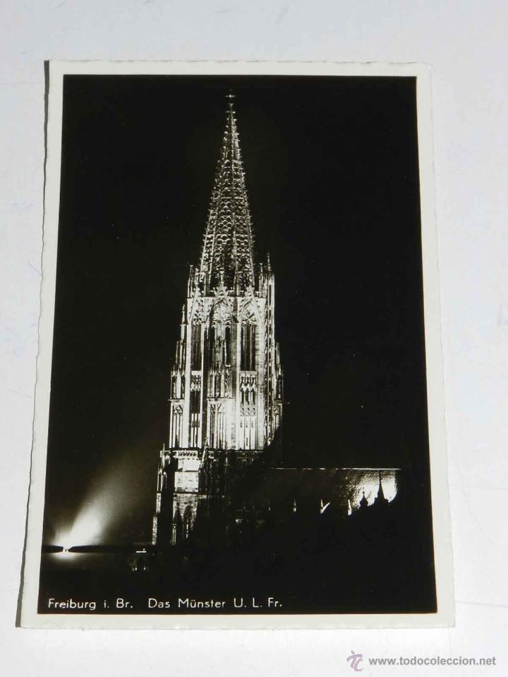 Postkarten: ANTIQUE PHOTO POSTCARD - DEUTSCHLAND - FREIBERG I. BADEN - DAS MUNSTER U.L. FR - KARL ALBER - 1038 -