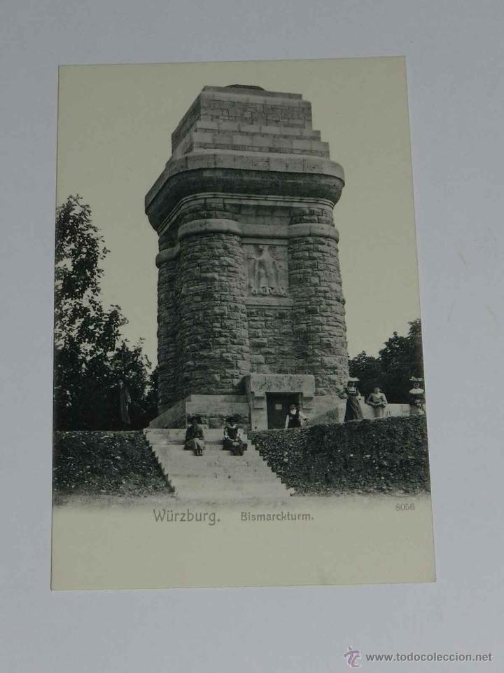 Cartoline: ANTIQUE POSTCARD - DEUTSCHLAND - WURZBURG - BISMARCKTURM - WILHELM HAUFFMANN A.G. - 8056 - NON CIRCU