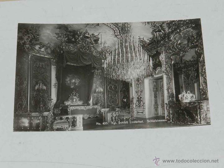 Cartoline: ANTIQUE PHOTO POSTCARD - DEUTSCHLAND - KGL. SCHLOSS LINDERHOF - SCHLAFZIMMER - MARTIN HERPICH - 433