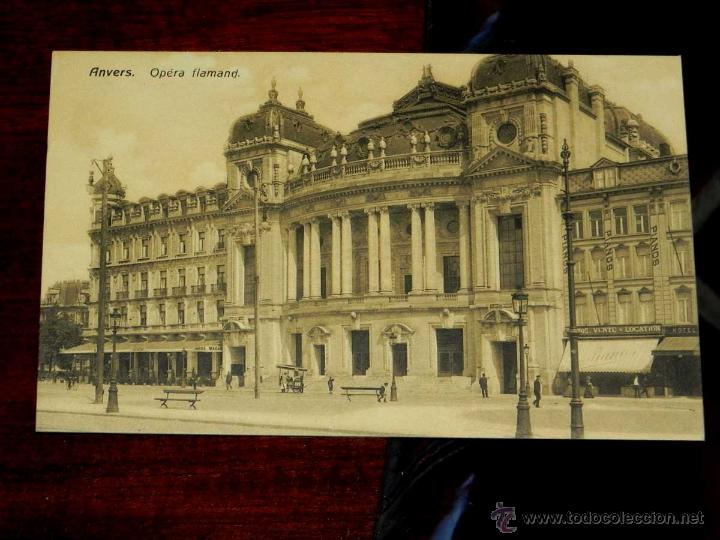 Postais: ANTIGUA POSTAL, BELGICA, ANVERES, Opera Flamand, Carte Lux Belgique, 351, NO CIRCULADA