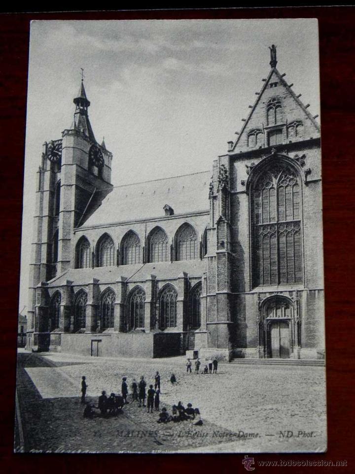 Postcards: ANTIGUA POSTAL, BELGICA, malinas, iglesia de notre dame, ND Phot, 14, no circulada
