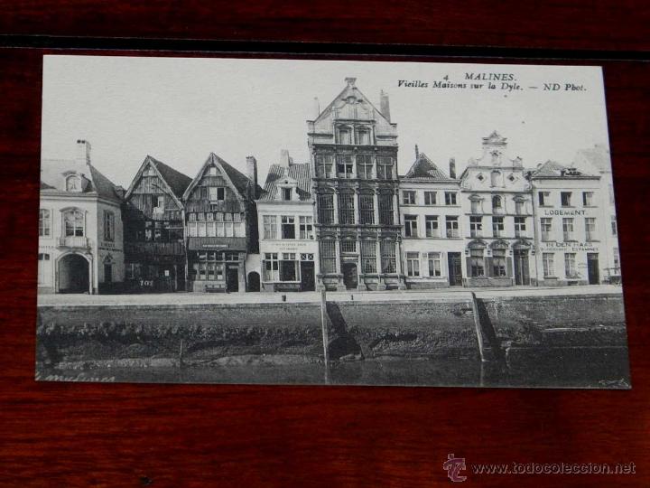 Postkarten: ANTIGUA POSTAL, BELGICA, malinas, antiguas casas de Dyle, ND Phot, 4, no circulada