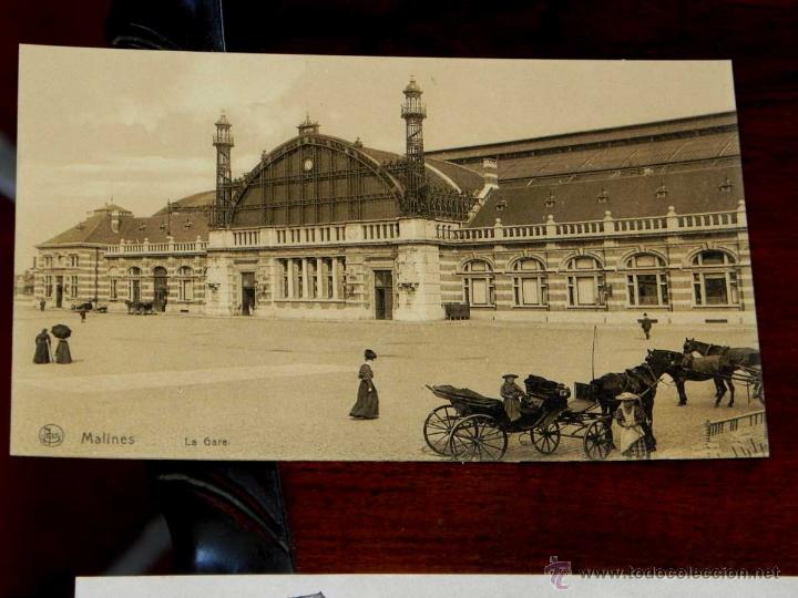 Postcards: ANTIGUA POSTAL, BELGICA, malinas, la estacion, nels, 35, no circulada