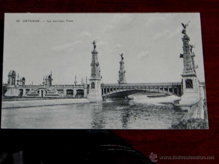 Postcards: ANTIGUA POSTAL, BELGICA, ostende, el nuevo puente, f. walschaerts, 42, no circulada