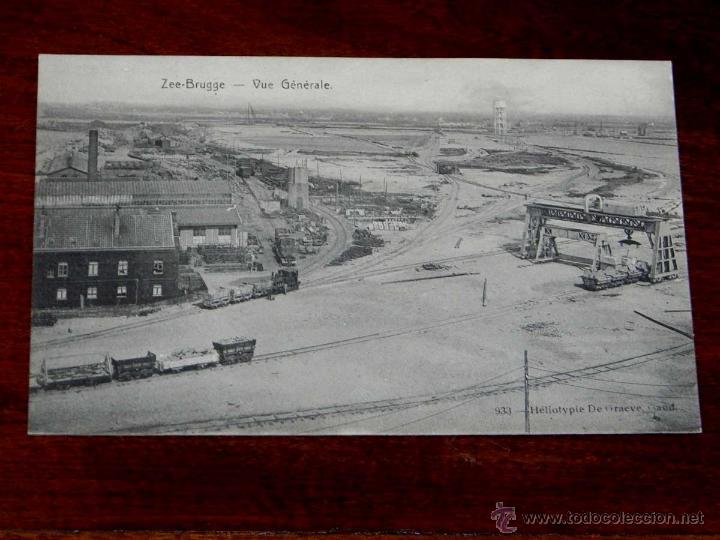 Postcards: ANTIGUA POSTAL, belgica, zeebrugge, vista general, heliotypie de graeve, 933, no circulada