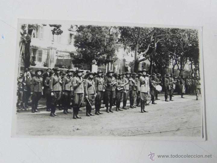 Postcards: Antigua foto postal de la banda de musica militar, portuaria de Genova, Italia, a&ntilde;os 30, no circulad