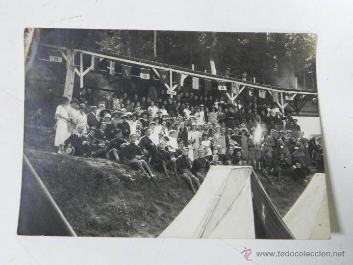 Postales: Antigua fotografia de acto de la banda de musica militar, legionaria portuaria de Genova, Italia, a&ntilde;