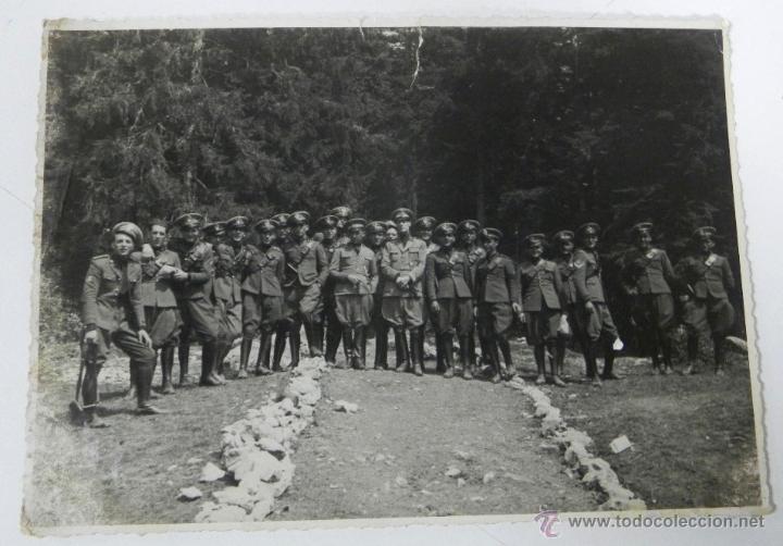 Postales: Antigua fotografia de la banda de la legion portuaria de genova, italia, a&ntilde;os 1930, mide 17,8 x 12,5