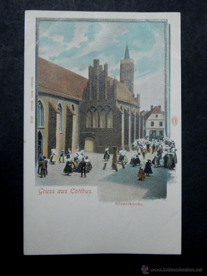 Postkarten: ANTIGUA POSTAL, ALEMANIA, cottbus, iglesia Kloster, SIN DIVIDIR, no circulada
