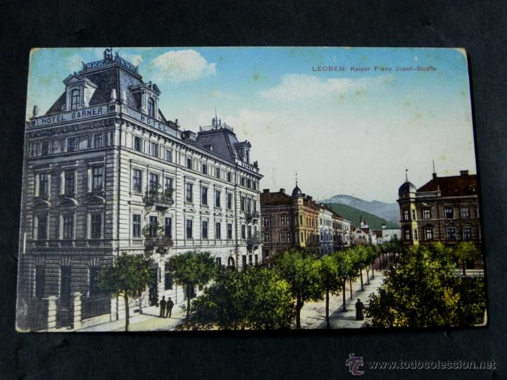 Postkarten: ANTIGUA POSTAL, leoben, calle franz josef, circulada