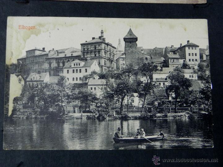 Postkarten: ANTIGUA POSTAL, elbogen, rio, circulada