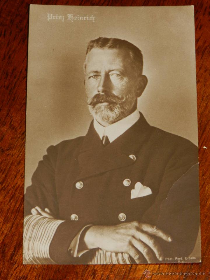 Postkarten: antigua foto postal, heinrich prinz v. preussen, enrique principe de prusia, sin dividir, no circula