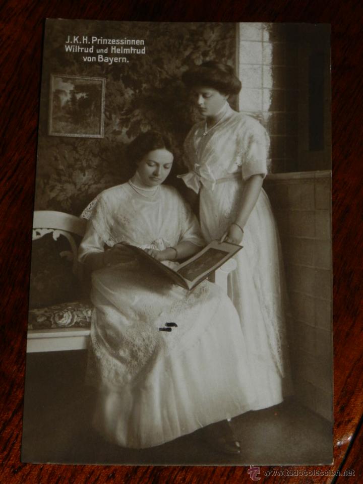 Postkarten: antigua foto postal, prinzessinen wiltrud und helmtrud von bayer, las princesas wiltrud y helmtrud d