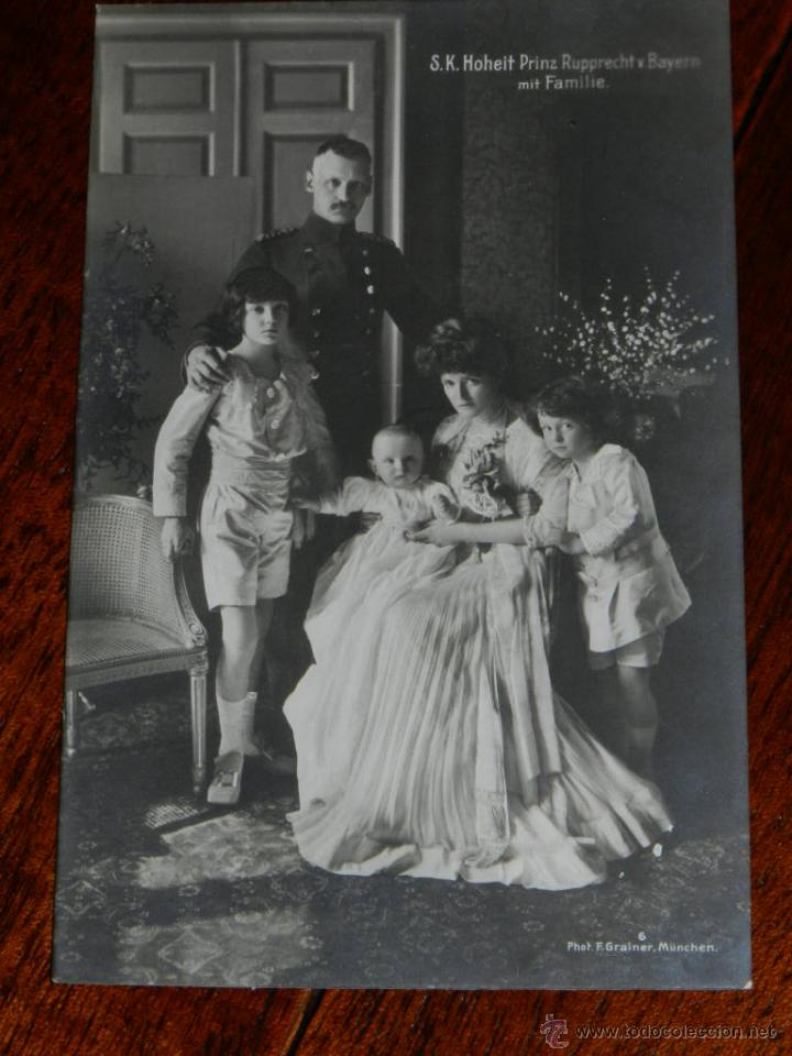 Postales: antigua foto postal, hoheit prinz rupprecht von bayern mit familie, Alteza el Pr&iacute;ncipe Ruperto de Ba