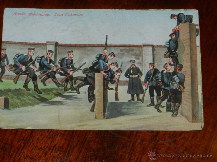 Postales: antigua postal, armee allemande sauts d,obstacles, armada alemana saltando obstaculos, no circulada