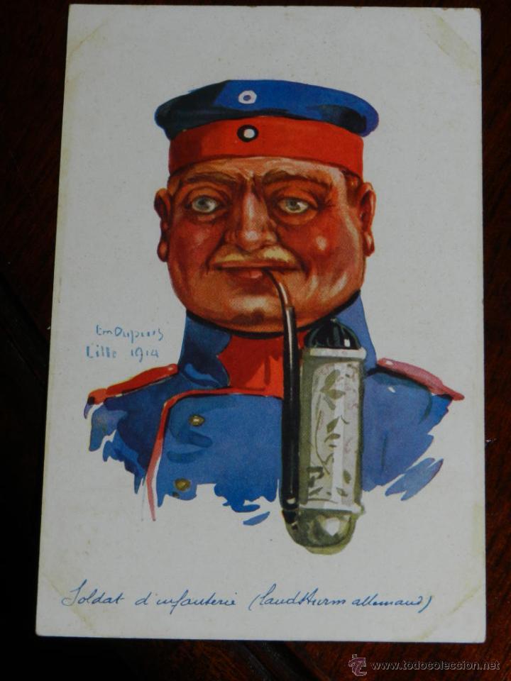 Postcards: antigua postal, soldat d,infanterie, soldado de infateria, no circulada