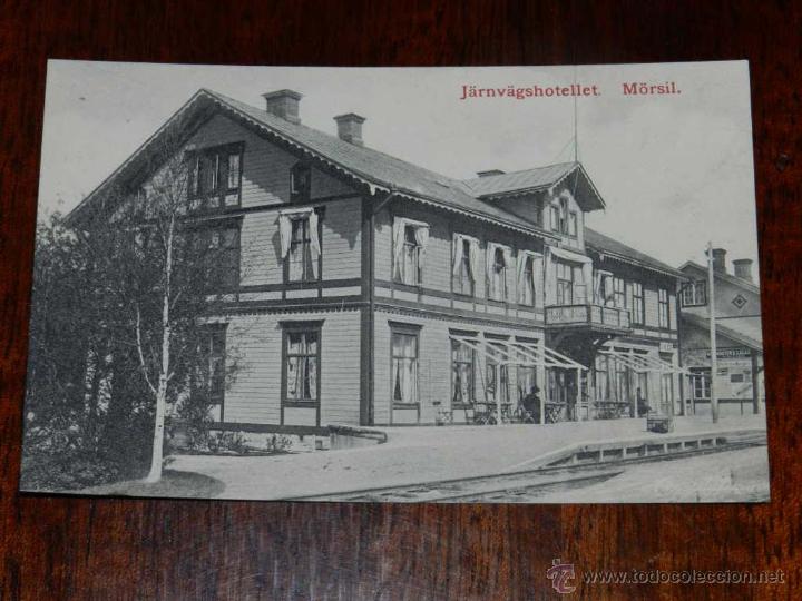 Cartoline: antigua foto postal, M&ouml;rsil, Ferrocarril Hotel, gammalt foto vykort, M&ouml;rsil, J&auml;rnv&auml;gshotellet, ocirk