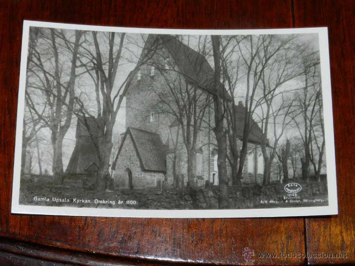 Cartoline: antigua foto postal, Uppsala, Iglesia de 1100, gammalt foto vykort, Uppsala, Kyrkan Omkring ar 1100,