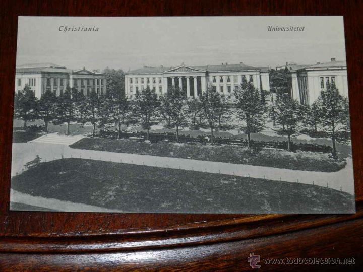 Postales: antigua foto postal, Christiania, Universidad, sin circular, gammalt foto vykort, Christiania, Unive