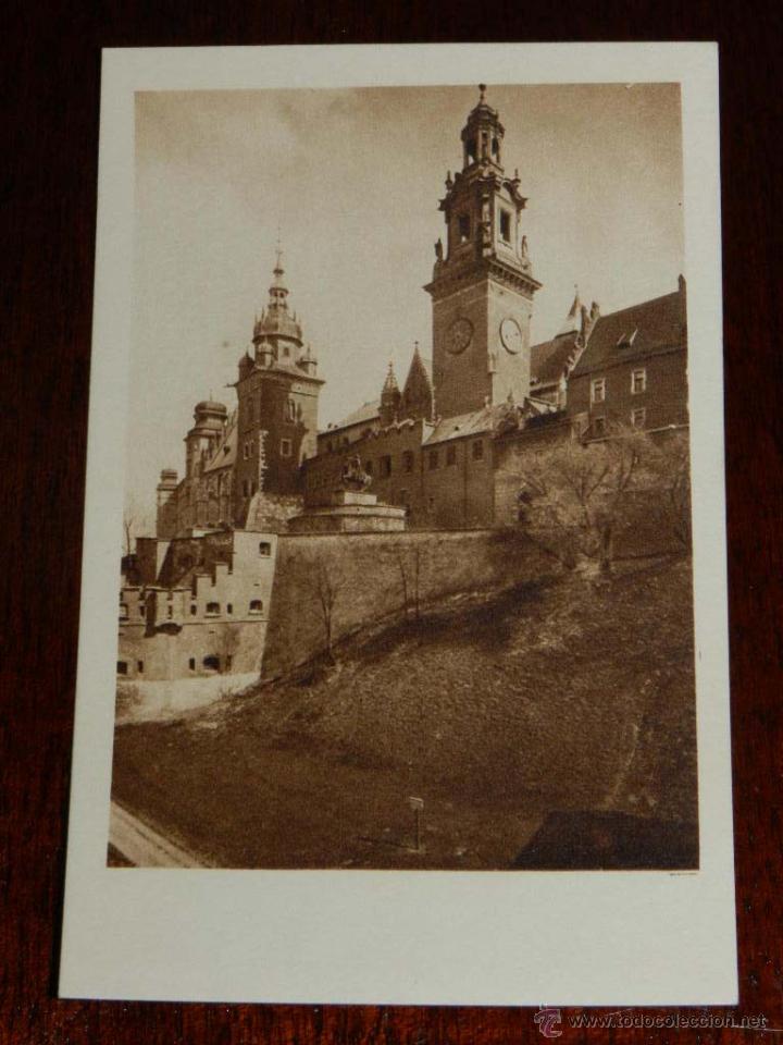 Postcards: antigua foto postal, La Catedral y el Castillo de Wawel, sin circular, stare poczt&oacute;wki zdję,cie,