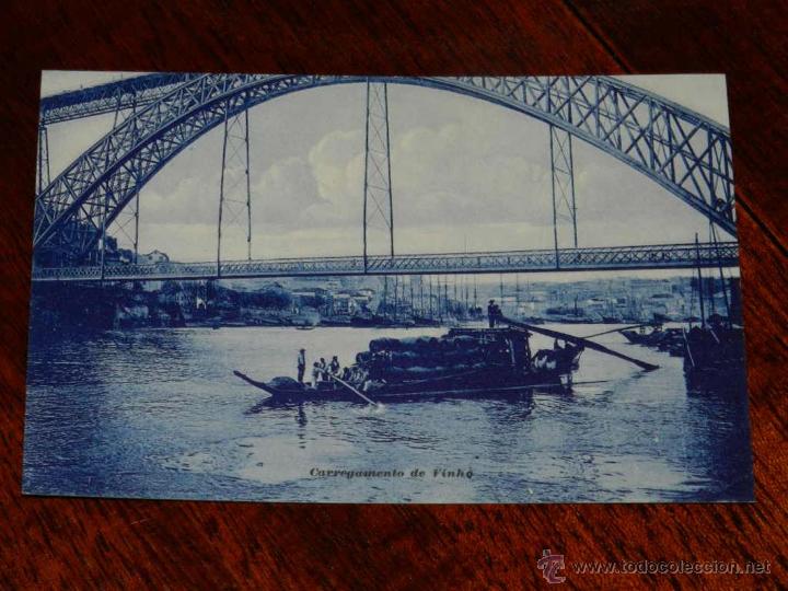 Postales: antigua foto postal, Porto, Carga de Vino, no circulada, cart&atilde;o da foto antiga, Porto, Carregamento