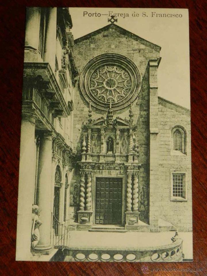 Postkarten: antigua foto postal, Porto, Iglesia de San Francisco, no circulada, cart&atilde;o da foto antiga, Porto, Ig