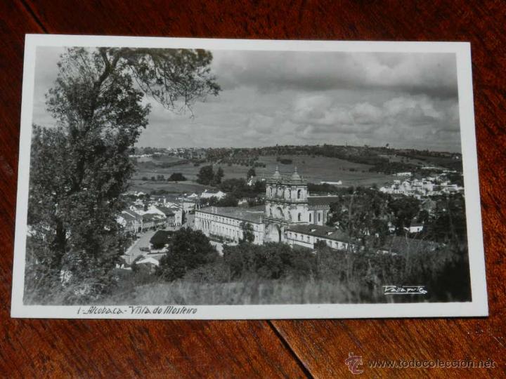 Postais: antigua foto postal, Alcobaca, Vista del monasterio, no circulada, cart&atilde;o da foto antiga, Alcobaca,