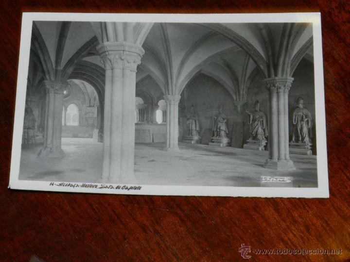 Cartes Postales: antigua foto postal, Alcobaca, Monasterio, salvo el cap&iacute;tulo, no circulada, cart&atilde;o da foto antiga, A