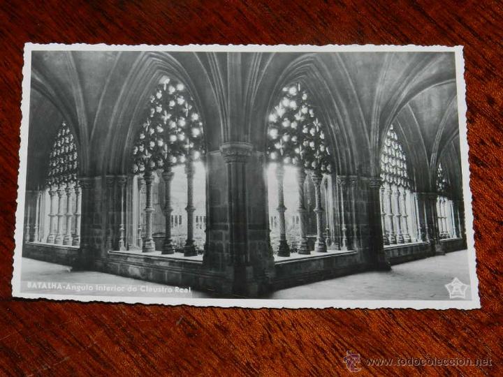 Cartes Postales: antigua foto postal, Batalla, &Aacute;ngulo interior de los claustros Real, no circulada, cart&atilde;o da foto an