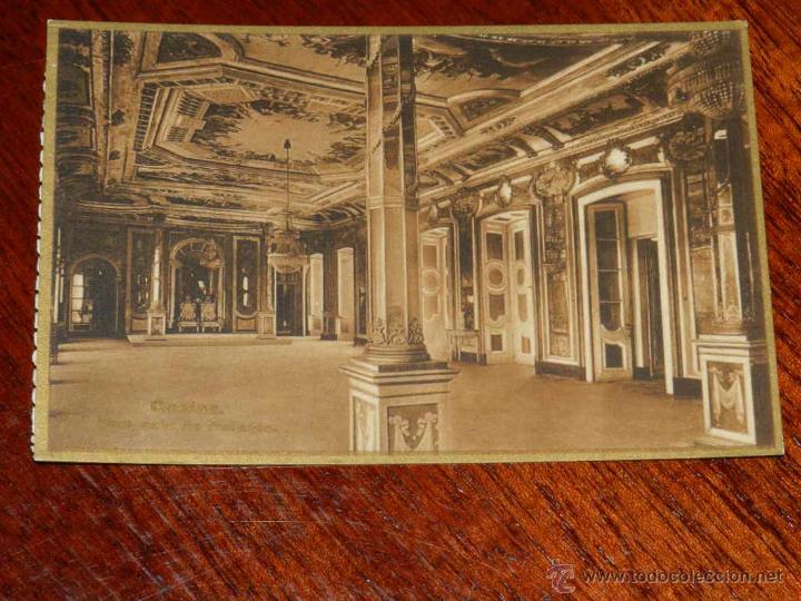 Cartes Postales: antigua foto postal, Queluz, Un velo de Palacio, no circulada, cart&atilde;o da foto antiga, Queluz, Uma sa